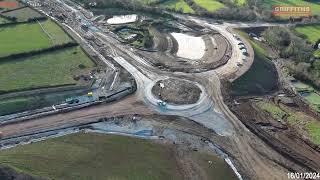 St Austell to A30 Link Road project January 2024 [upl. by Locin925]