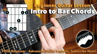 How to REALLY Play Bar Chords  A Beginner Guitar Tutorial [upl. by Eannej267]