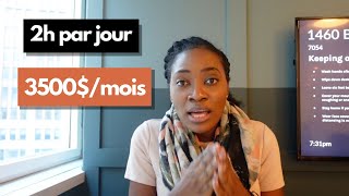 Cette activité À TEMPS PARTIEL 2h par jour rapporte 3500 PAR MOIS [upl. by Suiratnauq530]