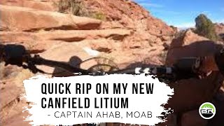 Quick Rip on My New Canfield Lithium Captain Ahab Moab [upl. by Annoyi860]