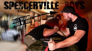 Arm Wrestling practice  Spencerville boys with new angles [upl. by Bergin]