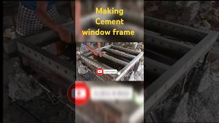 Making cement window frame shorts [upl. by Eecak]