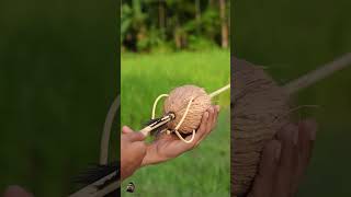 bamboo satisfying bambooshoot archery toys bamboohut bamboogun amazing diy [upl. by Synn]