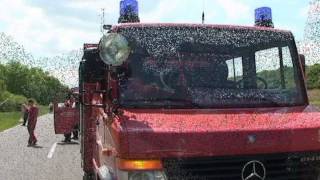 Schulbus Unfall zwGaugrehweiler amp Oberhausen Pfalz kreuznach112de [upl. by Rengia]