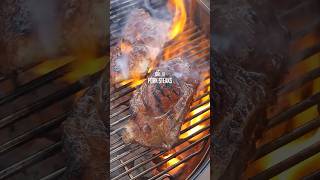 Grilled Pork Steaks on the Weber Kettle [upl. by Mela]