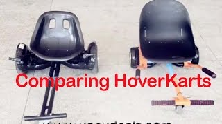 Unboxing amp Comparing HoverKarts turn you hoverboard into a GoKart with Koowheel [upl. by Kevina]