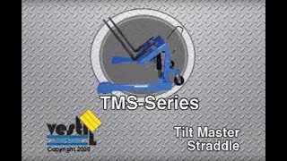 Vestil DCPowered Tilt Master Straddle  4000Lb Capacity Model TMS40 [upl. by Nnyw]