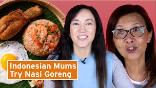 Indonesian Mums Try Other Indonesian Mums’ Nasi Goreng [upl. by Mazman]