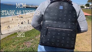 MCM STARK VISETOS BACKPACK UNBOXING [upl. by Reube574]