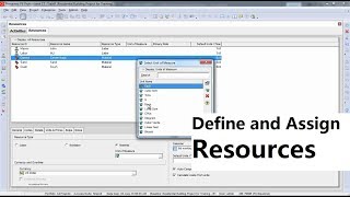 PPM P6 11 Defining and Assigning Resources [upl. by Llevrac]