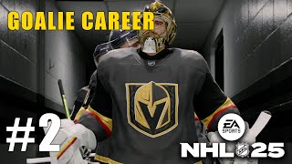 NHL 25  BE A PRO 2  FIRST GAME REDEMPTION  Goalie Gameplay [upl. by Korie]