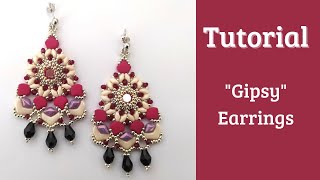 Tutorial perline orecchini quotGipsyquot  Beading tutorial quotGipsyquot earrings [upl. by Rob]