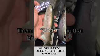 Fishing the Huddleston Deluxe 8quot for big bass fishing fish bassfishing swimbait fishingvideo [upl. by Aerdnac209]