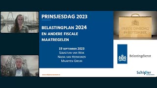 Webinar Prinsjesdag  Belastingplan 2024 [upl. by Ernesto]