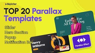 TOP 20 Parallax Templates for Slider Popup Notification Bar amp Hero Section [upl. by Daniyal]