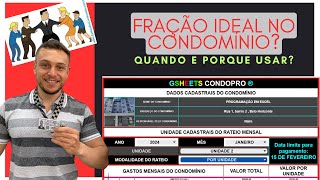 FRAÇÃO IDEAL OU POR UNIDADE qual o melhor rateio para codomínios pequenos [upl. by Moreland]