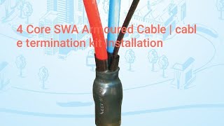 4 Core SWA Armoured Cable 70mm Part 3  cable Gland Installation Instructions cable termination [upl. by Ollayos287]