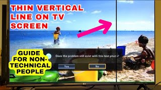 How to Fix Thin Vertical Line on Samsung TV Screen  Easy Fixes for NonTechnical People [upl. by Lunt]