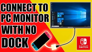 Nintendo Switch  How To Connect Nintendo Switch To PC Monitor With No Dock [upl. by Llenehs]