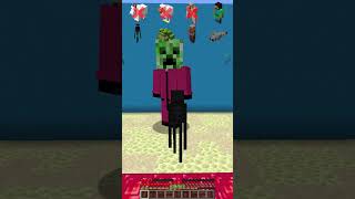 Squid Game vs Different Mobs meme shorts minecraft [upl. by Annahsohs]