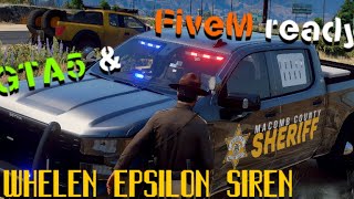 Whelen Epsilon Siren pack 20 2024 GTA5FiveM Ready [upl. by Alroy]