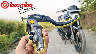 Brembo RCS19 Clutch amp Break Lever installation  Apache RTR 160 4v [upl. by Anilys]