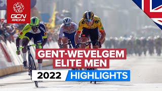 Late Attacks As Favourites Duel On The Cobbles  Gent Wevelgem 2022 Mens Highlights [upl. by Htiderem]