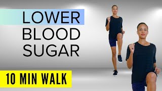 After Meal Walking Workout 10 Minutes LOWER YOUR BLOOD SUGAR  Beginner Friendly  No Jumping [upl. by Eimmak798]