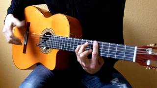 Crazy spanish rhythm playing 2 on a Flamenco guitar [upl. by Parlin]