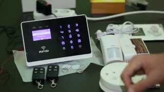 Sistem alarma casa GSM Alarm System M2FX TopSecurity alarme wireless apartament cu GSM [upl. by Hulda]