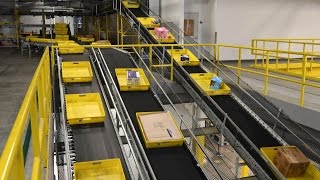 Cyber Monday at Amazons 1 million squarefoot fulfillment center in DuPont Wash [upl. by Harlamert]