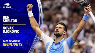 Ben Shelton vs Novak Djokovic Highlights  2023 US Open Semifinal [upl. by Eelta947]