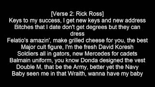 Sanctified  Rick Ross ft Big Sean amp Kanye West LYRICS ON SCREEN [upl. by Silra]