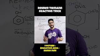 Reimer Tiemann Reaction in 1 minute with Trick 🔥😇 Class 12th Organic Chemistry  shorts [upl. by Tessa664]