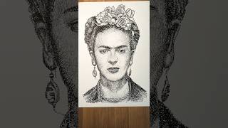 Frida Kahlo WordArt micrography fridakhalo artist xyz [upl. by Suilenrac]