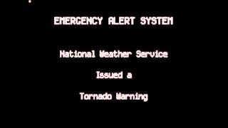 EAS Activation Emergency alert system scary tornado warning NOAA OLD PAUL VOICE [upl. by Kraus]