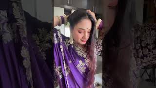 Wedding special hairstyle shots hairstyle sangeetasinghhairstyles [upl. by Elnar772]