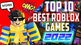 TOP 10 BEST ROBLOX GAMES 2022  Roblox Top 10 Mobile Games in 2022 [upl. by Bradstreet]