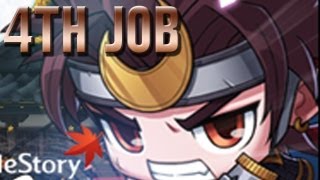 MapleStory Hayato 4th Job Skills [upl. by Ahsekan]