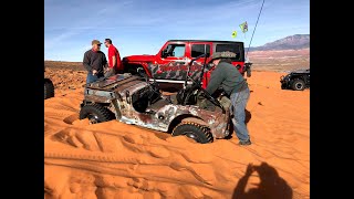 Grampas Jeep on Double Sammy during Winter 4x4 Jamboree 2021 [upl. by Odericus573]