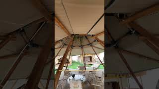 Glamping Safari Tent Tipi Outdoor Party Barbecue [upl. by Merriam]