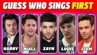 Guess who sings first in One Direction songs  Guess whos singing quiz  Directioners Quiz 2024 [upl. by Aikit151]