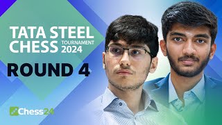 Alireza v Nodirbek Anish v Gukesh amp Ding v Pragg Battle For Bragging Rights Tata Steel 2024 Rd 4 [upl. by Eirual685]