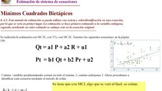 Mínimos Cuadrados en Dos Etapas Cálculo Manual MC2E [upl. by Chryste]