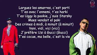 BOOBA Feat MAES  VVV PAROLESLYRICS [upl. by Kcirre]