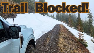 Avalanche blocking the trail  OffRoad Ford Tremor F150 [upl. by Yarised]