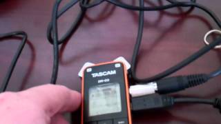 Tascam DR03 MP3 recorder set up for audio recording [upl. by Babara]