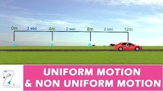 UNIFORM MOTION amp NON UNIFORM MOTION [upl. by Inez]