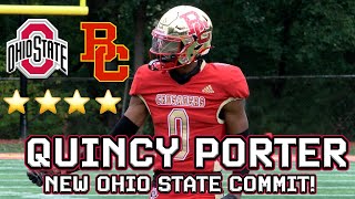 Elite WR Recruit Quincy Porter Commits to Ohio State  Bergen Catholic NJ WR  Class of 2025 [upl. by Janie]