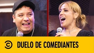 Marcela Lecuona VS Alan Saldaña  Duelo De Comediantes  Comedy Central LA [upl. by Anneuq]